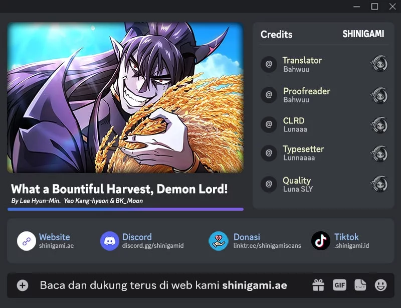 Baca Komik What A Bountiful Harvest, Demon Lord! Chapter 34 Gambar 1
