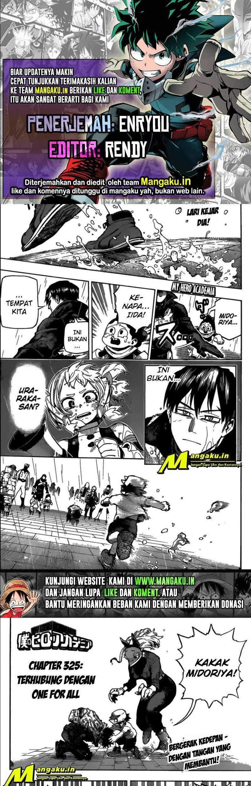 Komik Boku no Hero Academia - Chapter 325