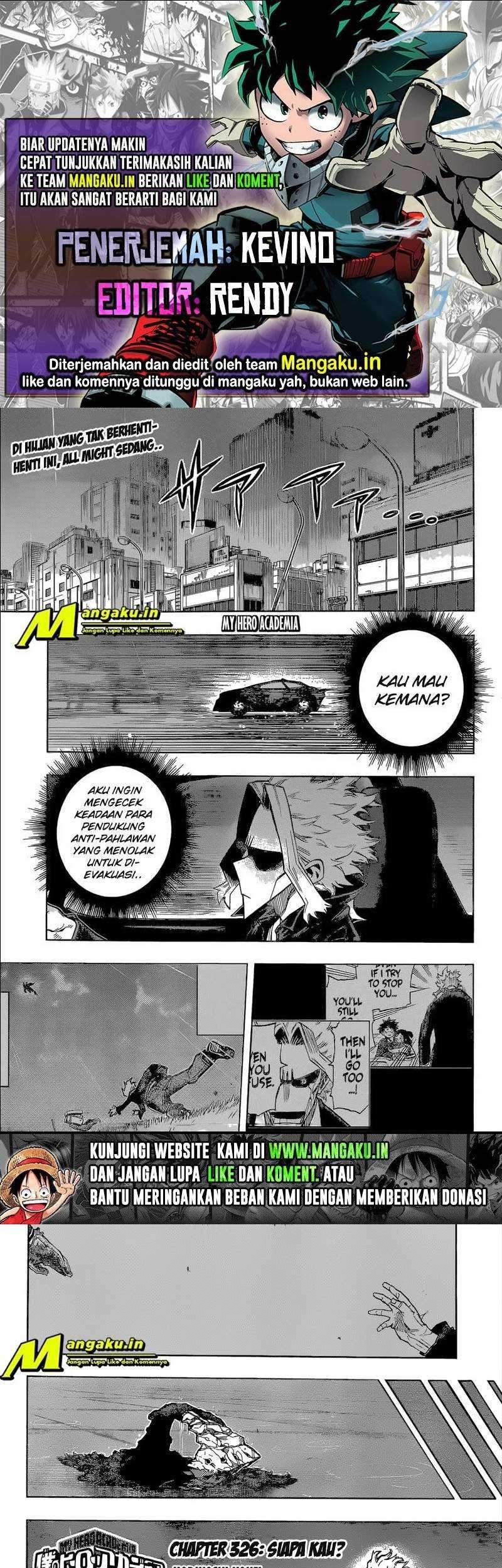 Komik Boku no Hero Academia - Chapter 326
