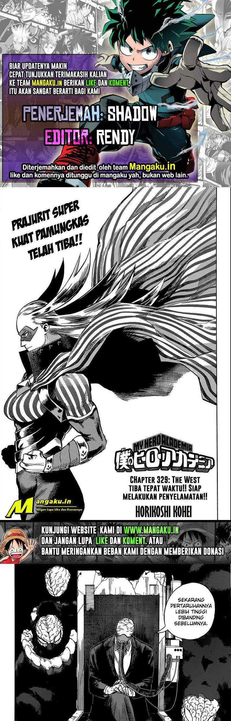 Komik Boku no Hero Academia - Chapter 329