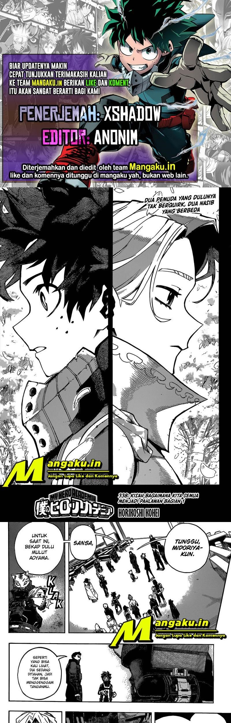 Komik Boku no Hero Academia - Chapter 338