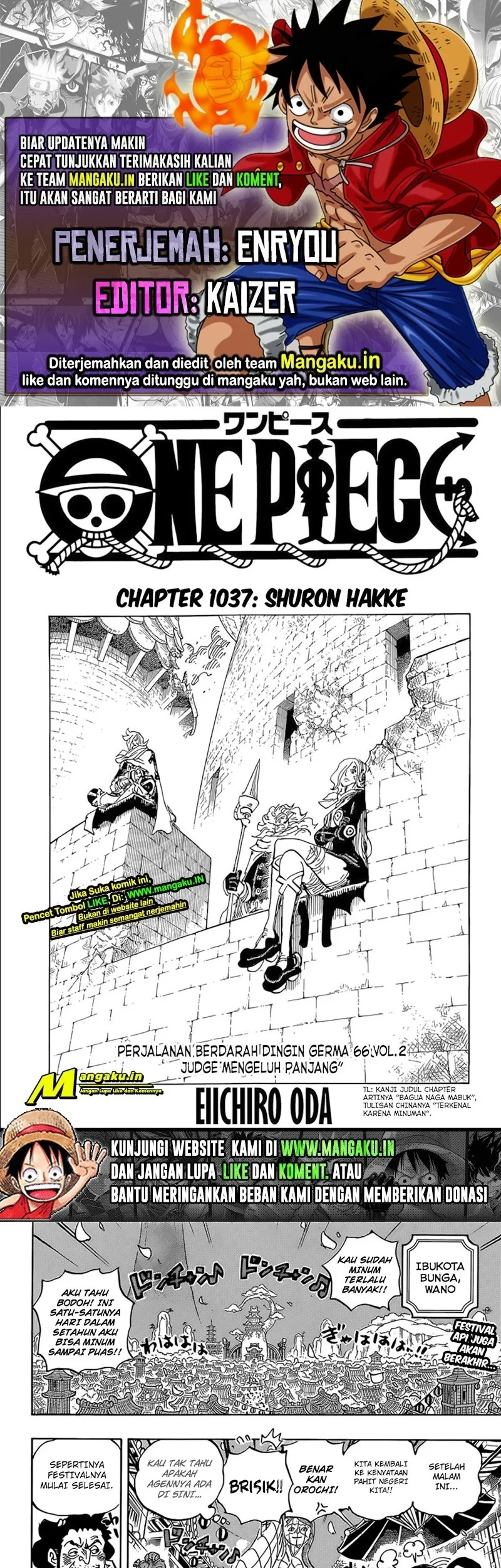 Komik One Piece - Chapter 1037