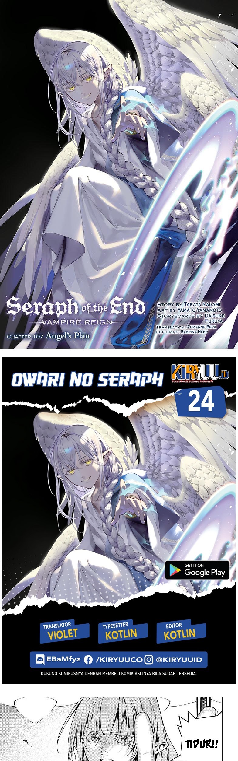 Komik Owari no Seraph - Chapter 107