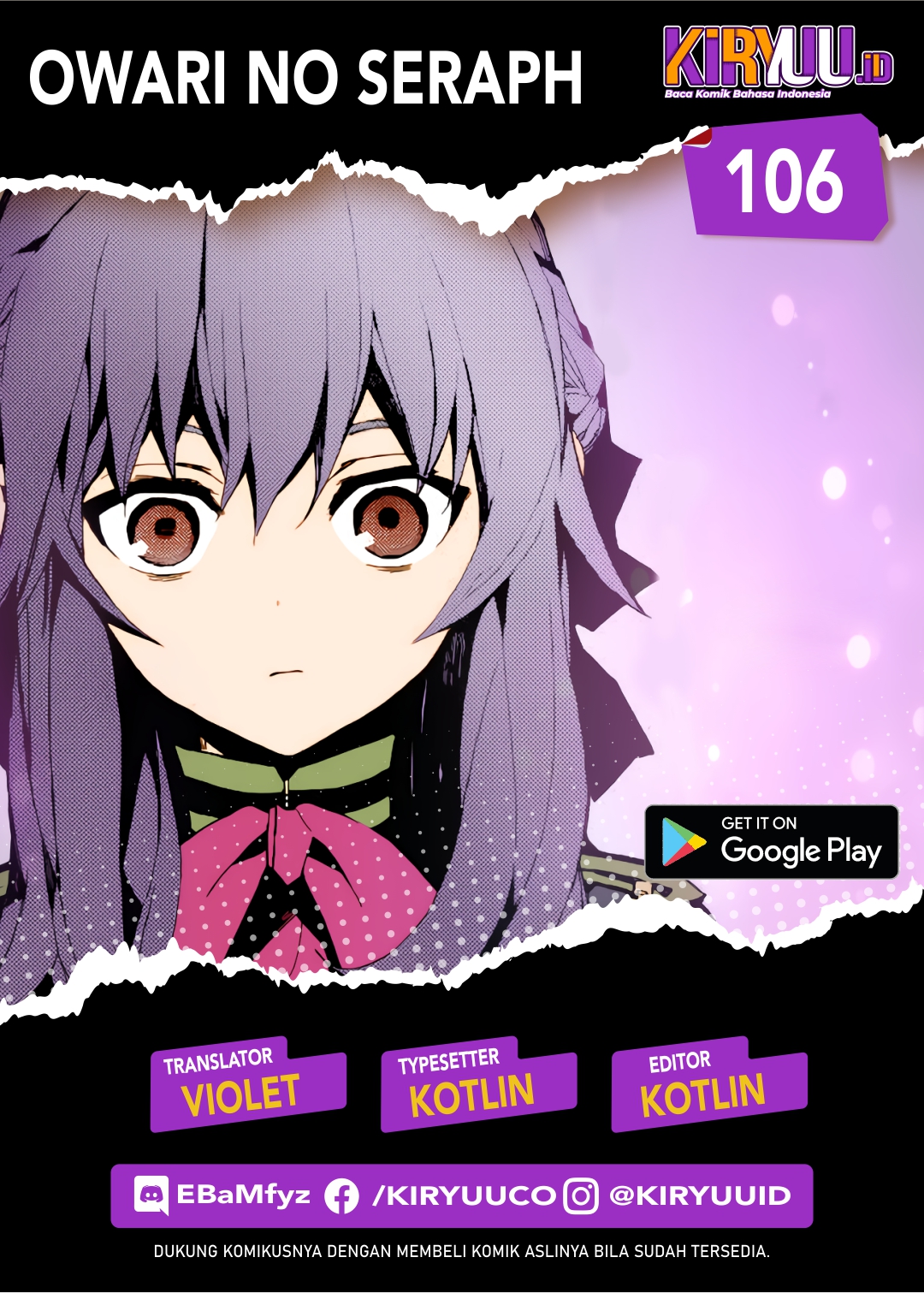 Komik Owari no Seraph - Chapter 106