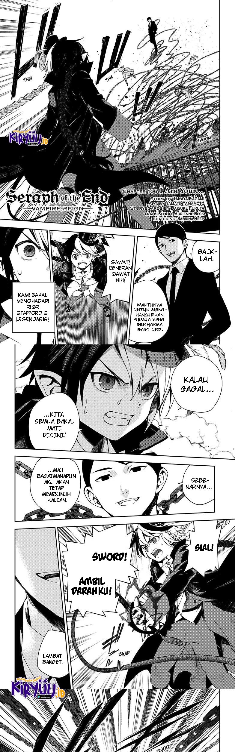 Baca Manga Owari no Seraph Chapter 106 Gambar 2