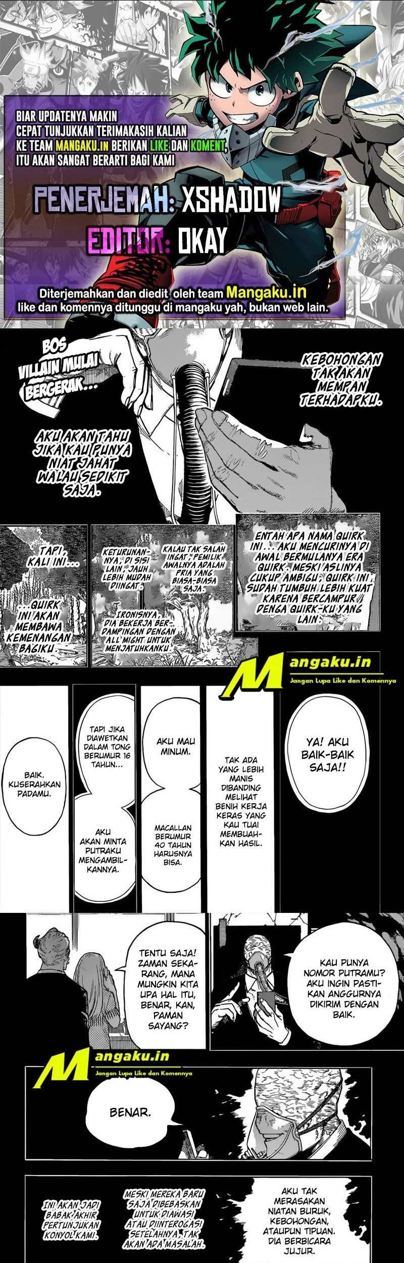 Komik Boku no Hero Academia - Chapter 343