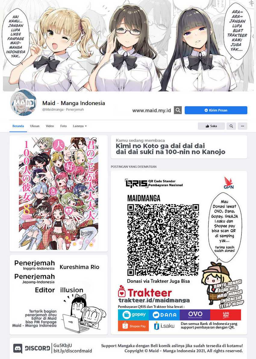 Baca Manga Kimi no Koto ga Dai Dai Dai Dai Daisuki na 100-ri no Kanojo Chapter 83 Gambar 2