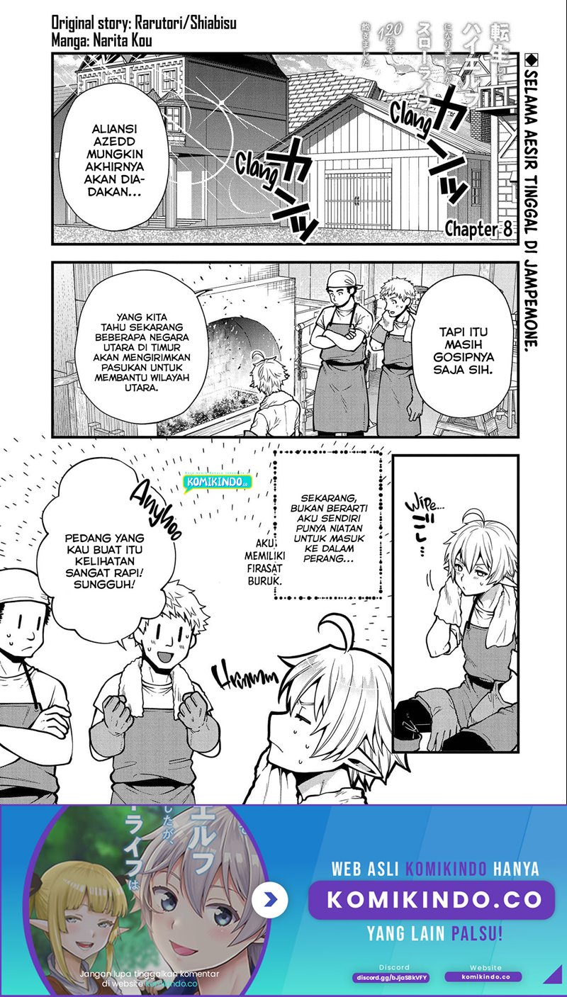 Baca Manga Tensei Shite High Elf ni Narimashitaga, Slow Life wa 120-nen de Akimashita Chapter 08 Gambar 2