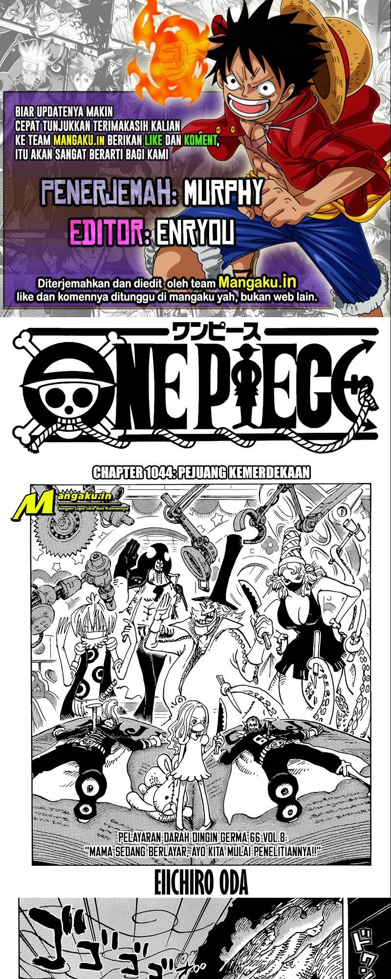 Komik One Piece - Chapter 1044