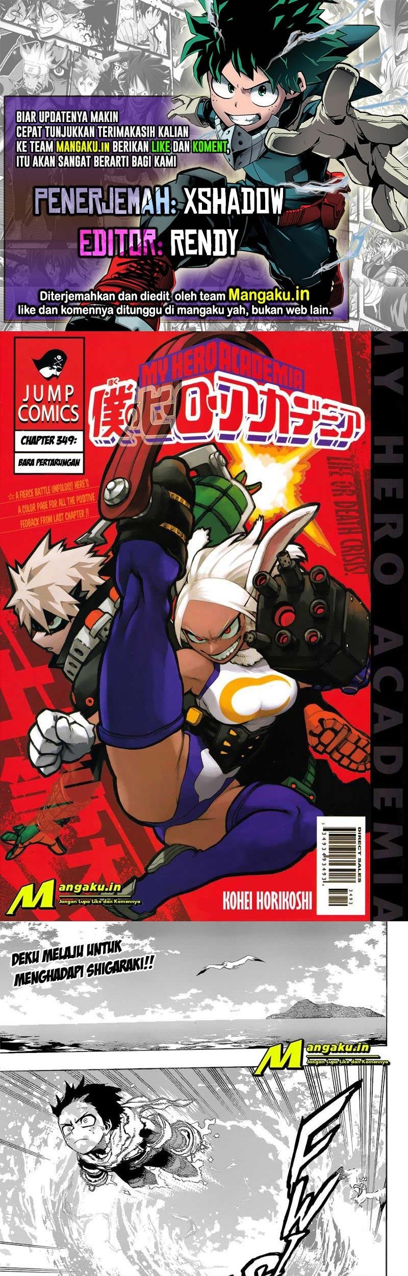 Komik Boku no Hero Academia - Chapter 349
