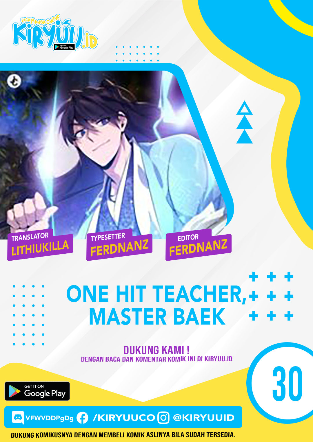 Komik Number One Star Instructor Master Baek - Chapter 30