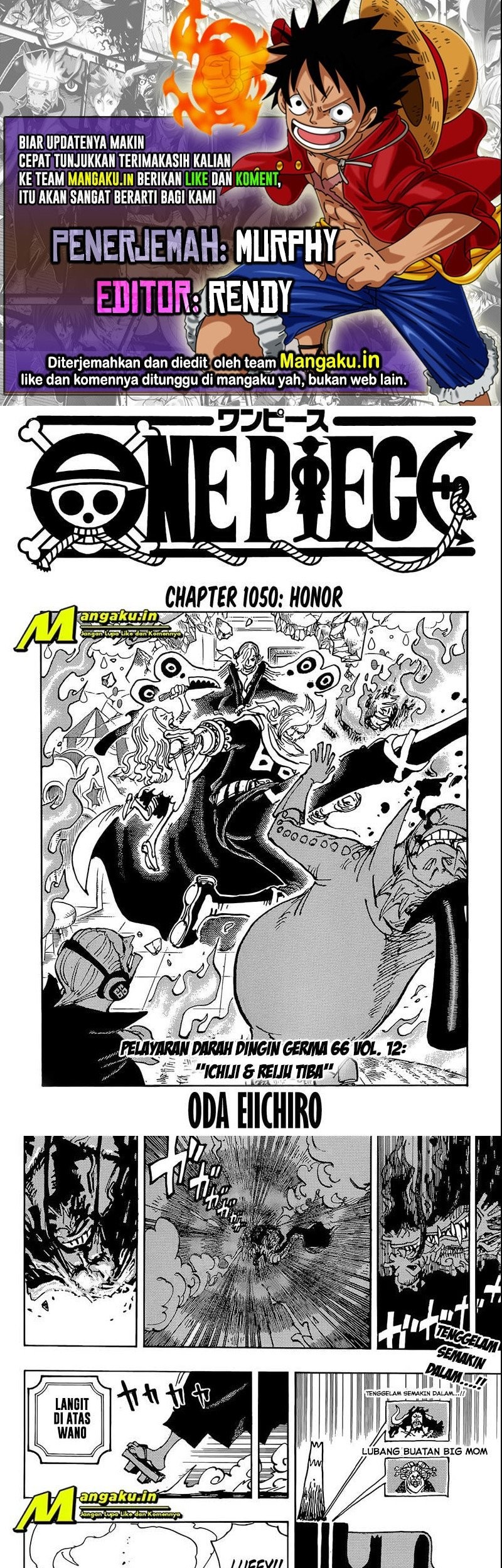 Komik One Piece - Chapter 1050