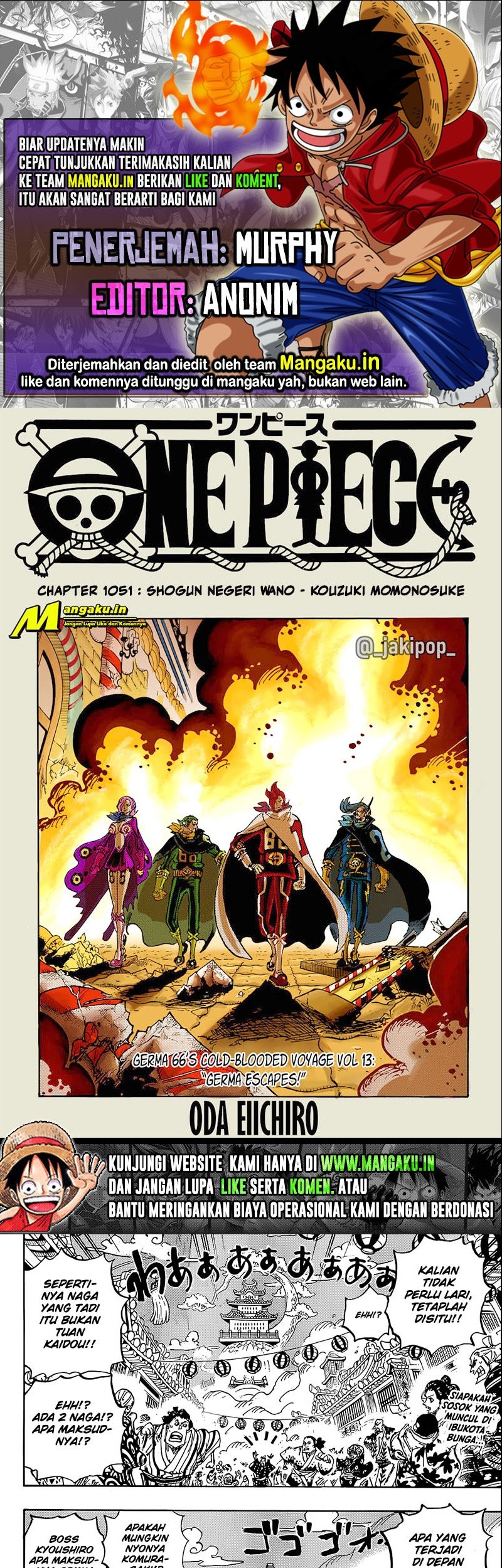 Komik One Piece - Chapter 1051
