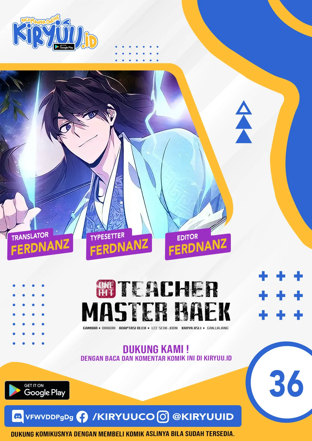 Komik Number One Star Instructor Master Baek - Chapter 36