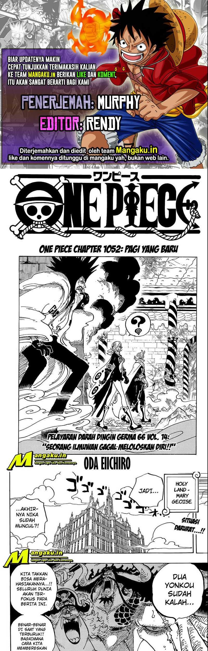 Komik One Piece - Chapter 1052