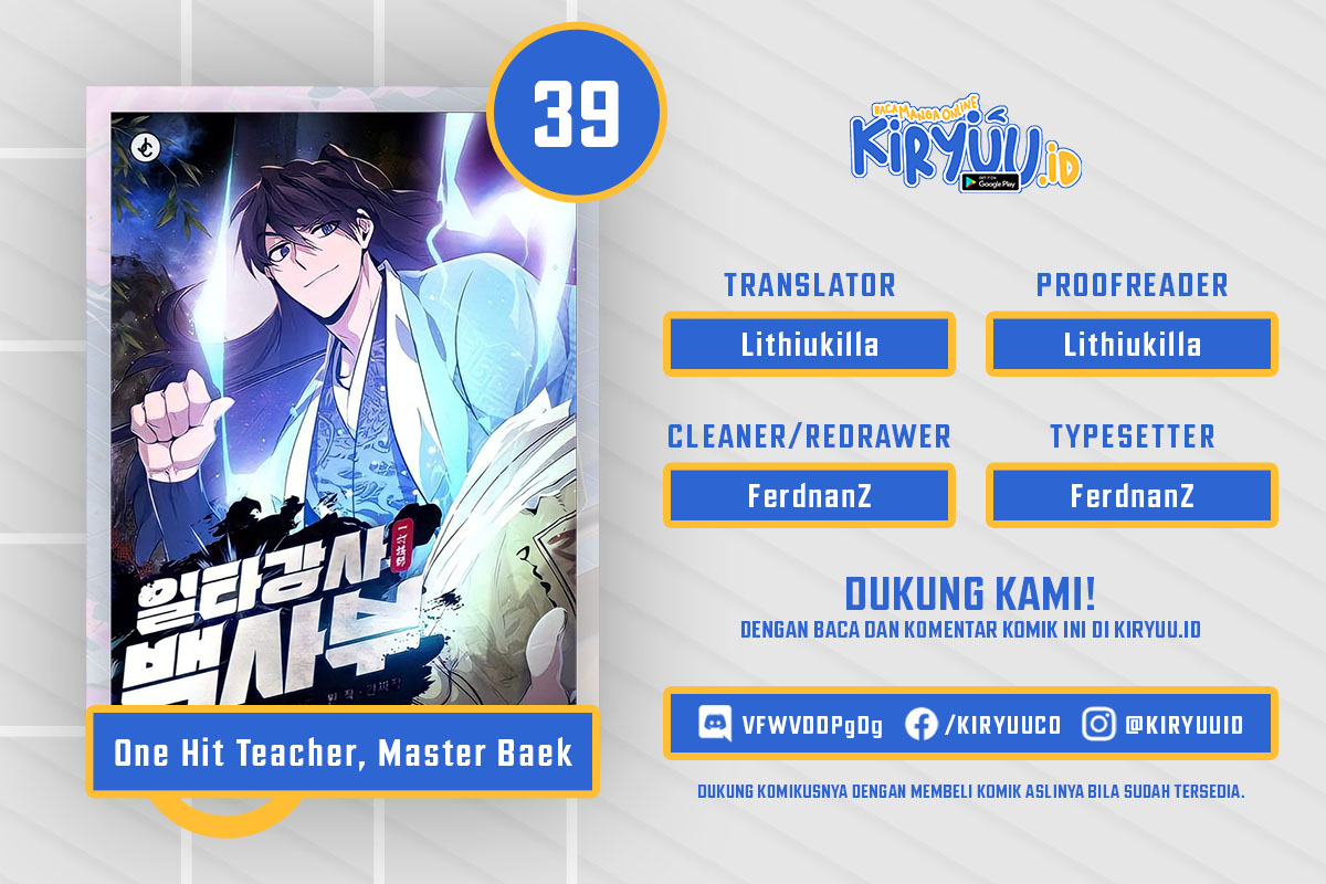 Komik Number One Star Instructor Master Baek - Chapter 39