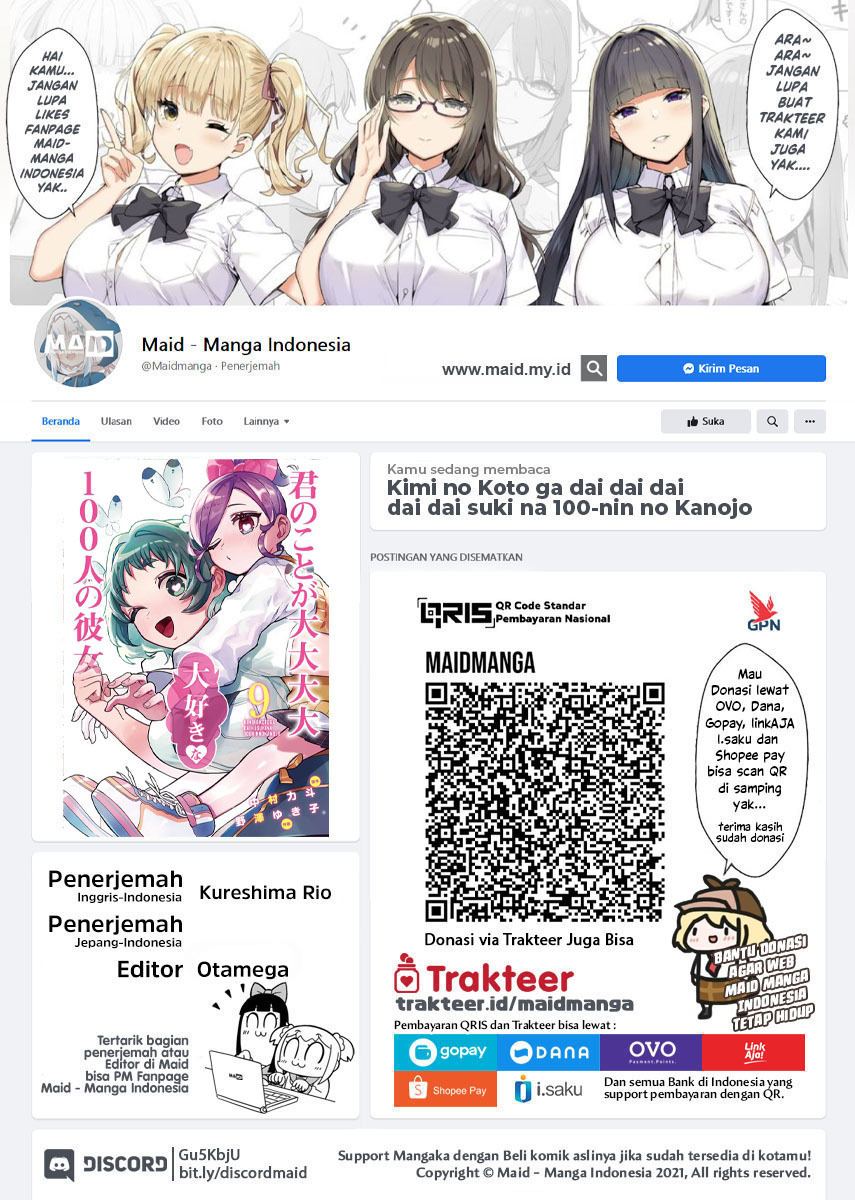 Baca Manga Kimi no Koto ga Dai Dai Dai Dai Daisuki na 100-ri no Kanojo Chapter 95 Gambar 2