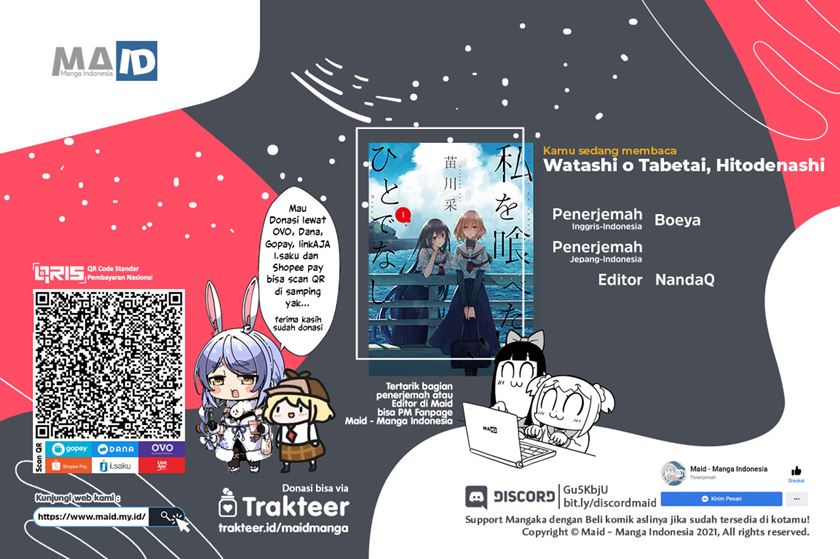 Komik Watashi o Tabetai, Hitodenashi - Chapter 06
