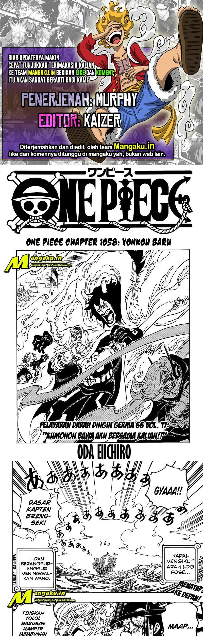 Komik One Piece - Chapter 1058