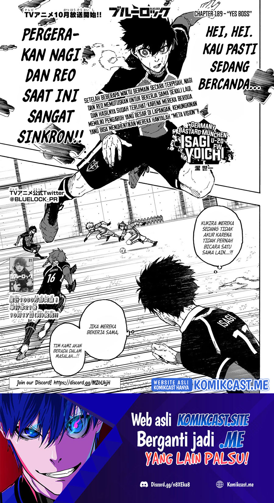Baca Manga Blue Lock Chapter 189 Gambar 2