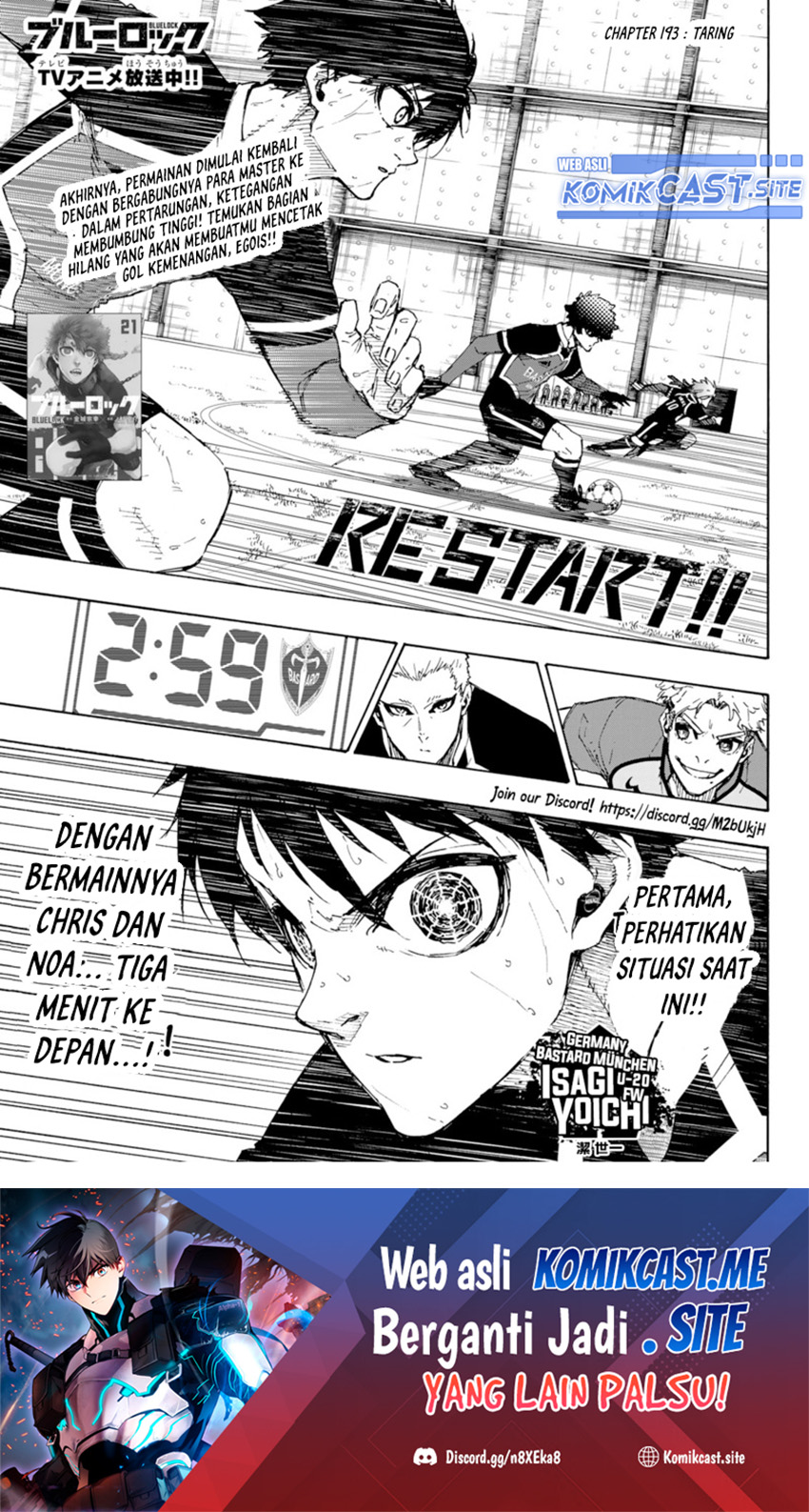 Baca Manga Blue Lock Chapter 193 Gambar 2