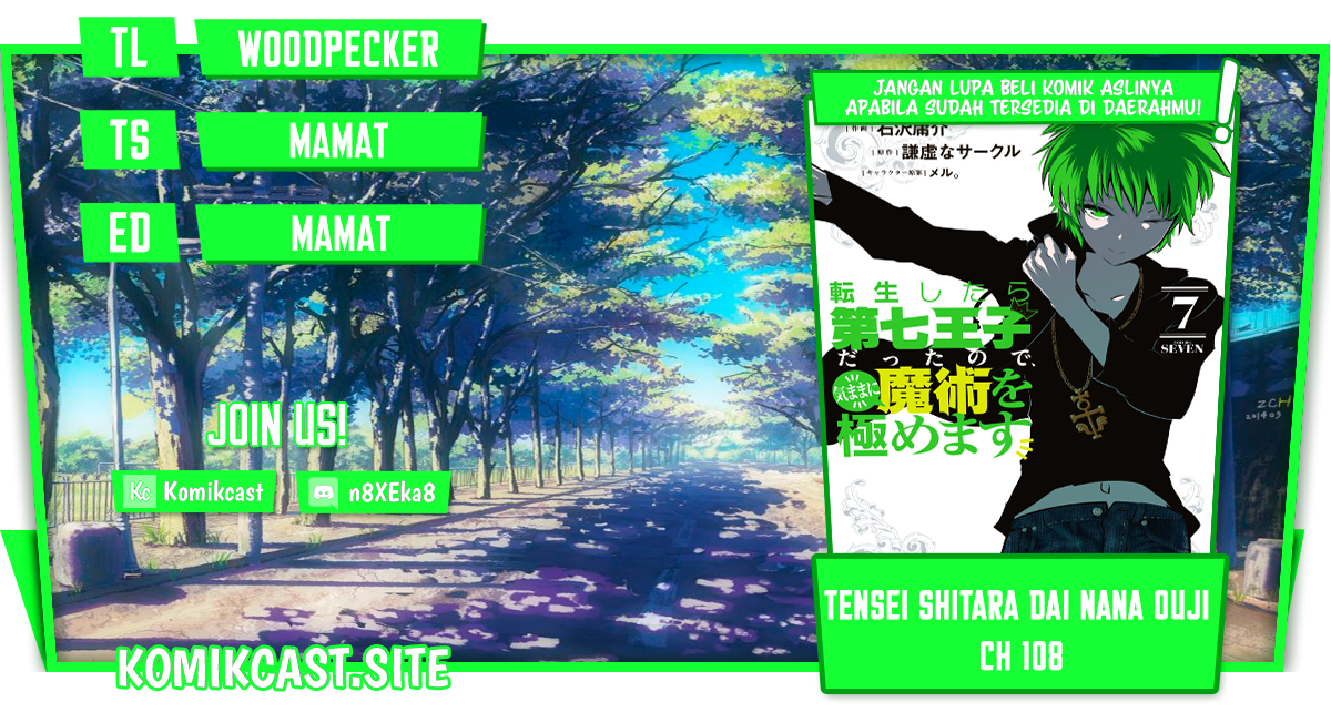 Komik Tensei Shitara dai Nana Ouji dattanode, Kimamani Majutsu o Kiwamemasu - Chapter 108