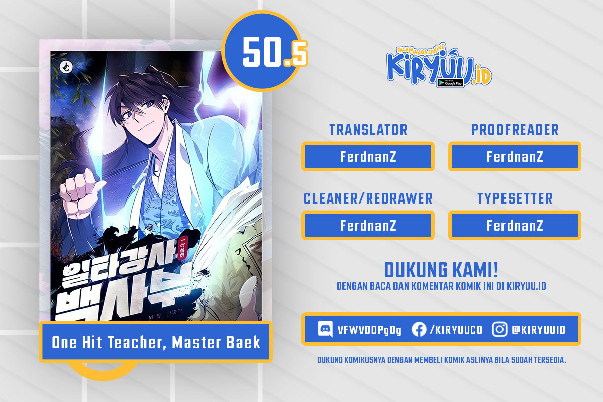 Komik Number One Star Instructor Master Baek - Chapter 50.5