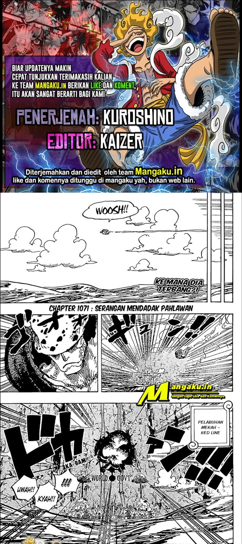 Komik One Piece - Chapter 1071