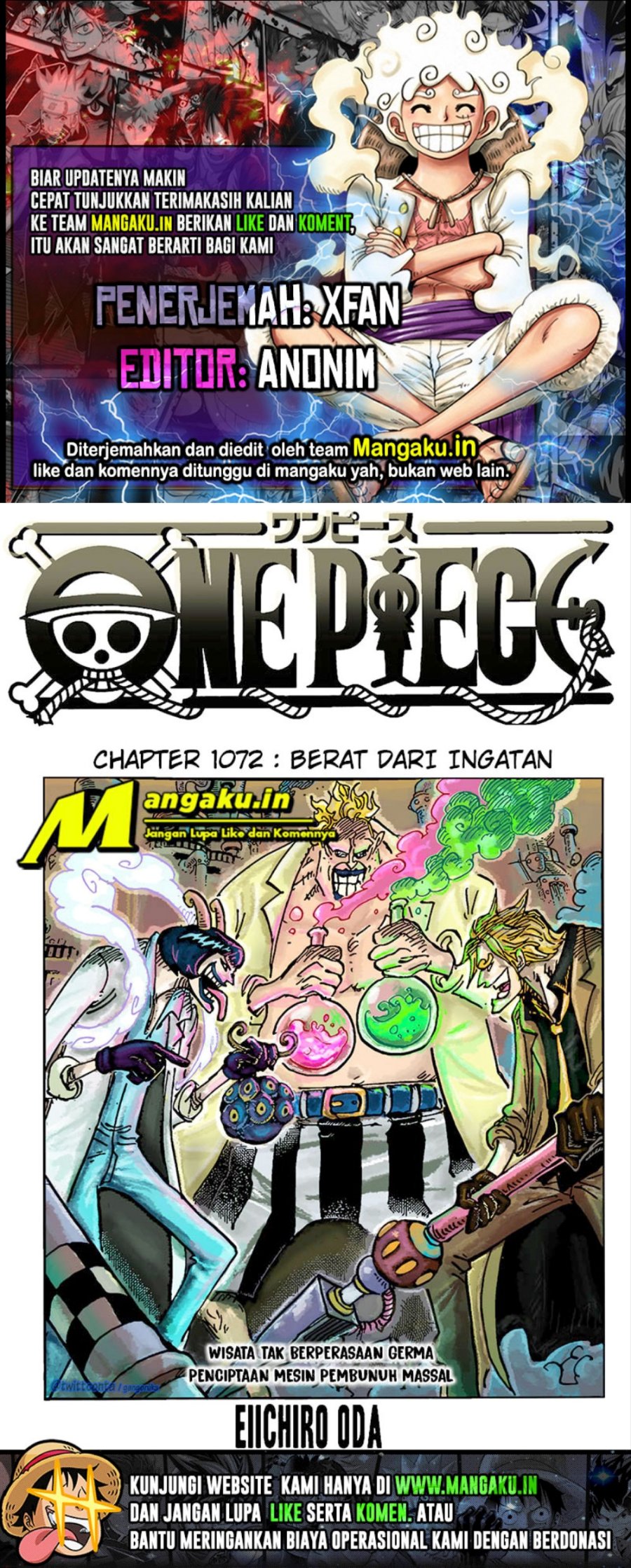 Komik One Piece - Chapter 1072