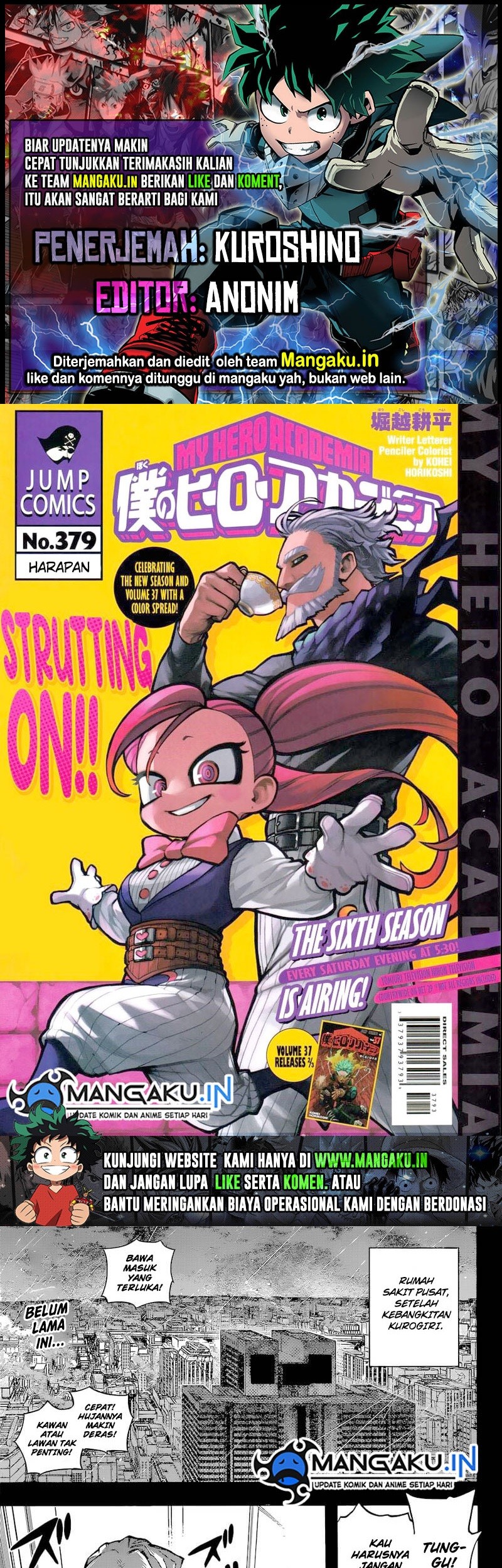 Komik Boku no Hero Academia - Chapter 379