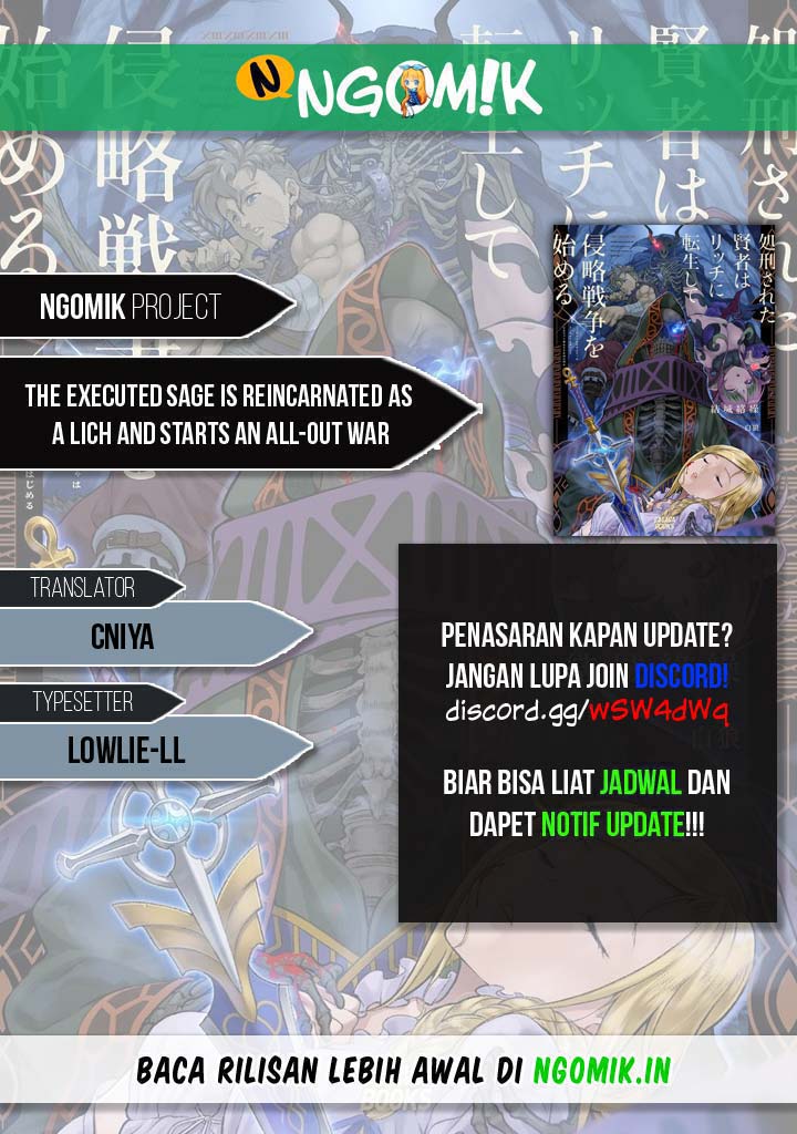 Komik The Executed Sage is Reincarnated as a Lich and Starts an All-Out War - Chapter 08.1