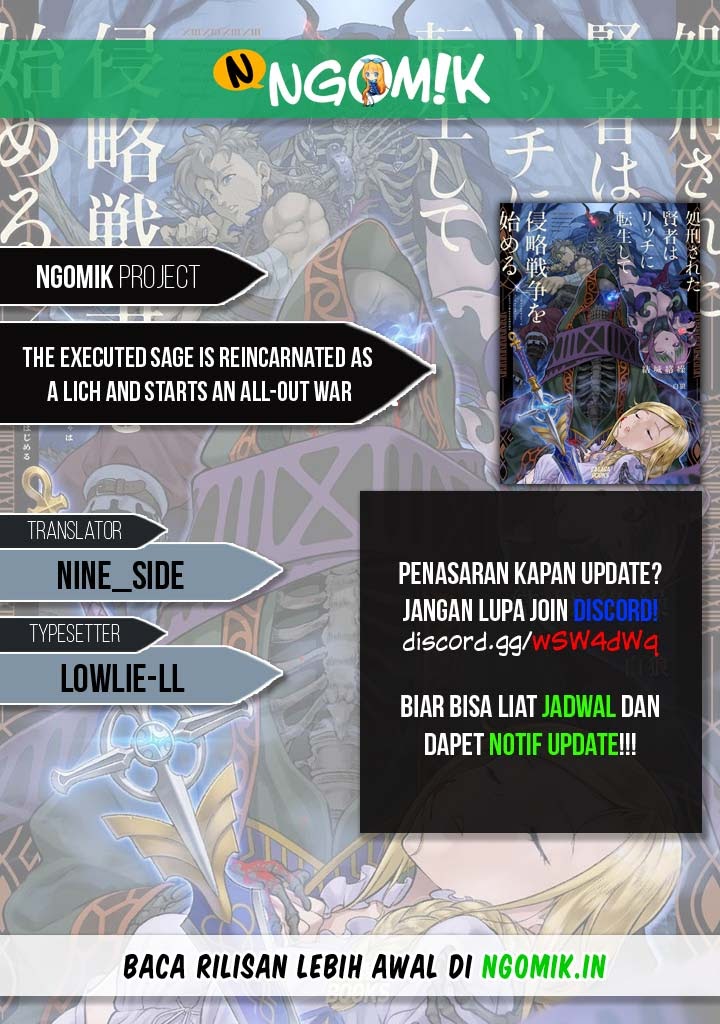 Komik The Executed Sage is Reincarnated as a Lich and Starts an All-Out War - Chapter 02.1
