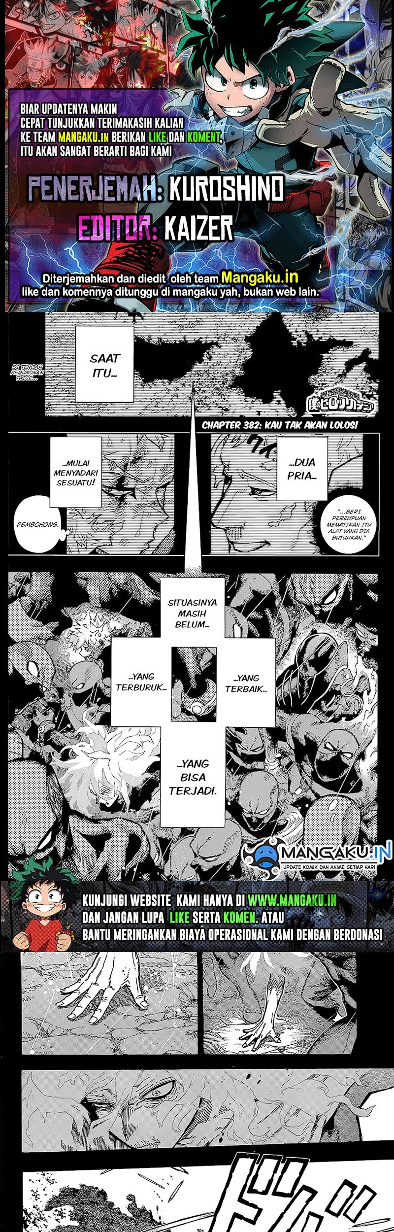 Komik Boku no Hero Academia - Chapter 382