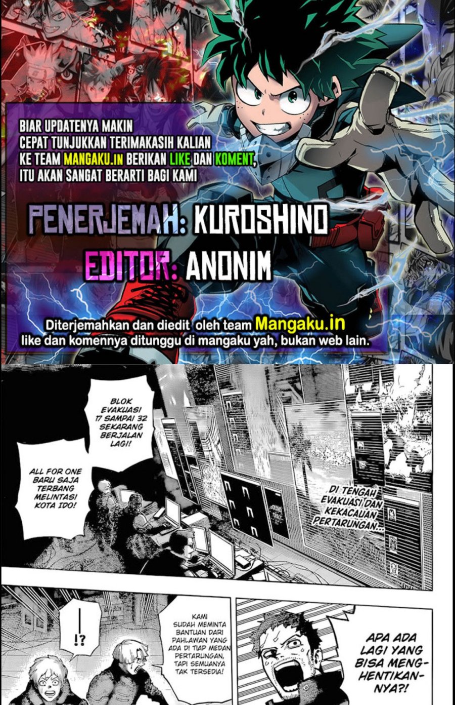 Komik Boku no Hero Academia - Chapter 386