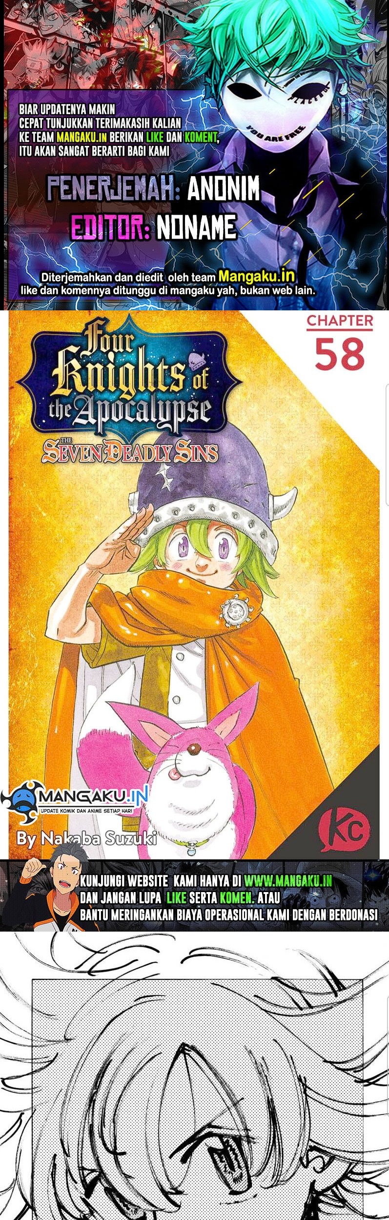 Komik Mokushiroku no Yonkishi - Chapter 58