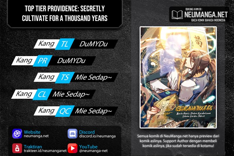 Komik Top Tier Providence: Secretly Cultivate for a Thousand Years - Chapter 72