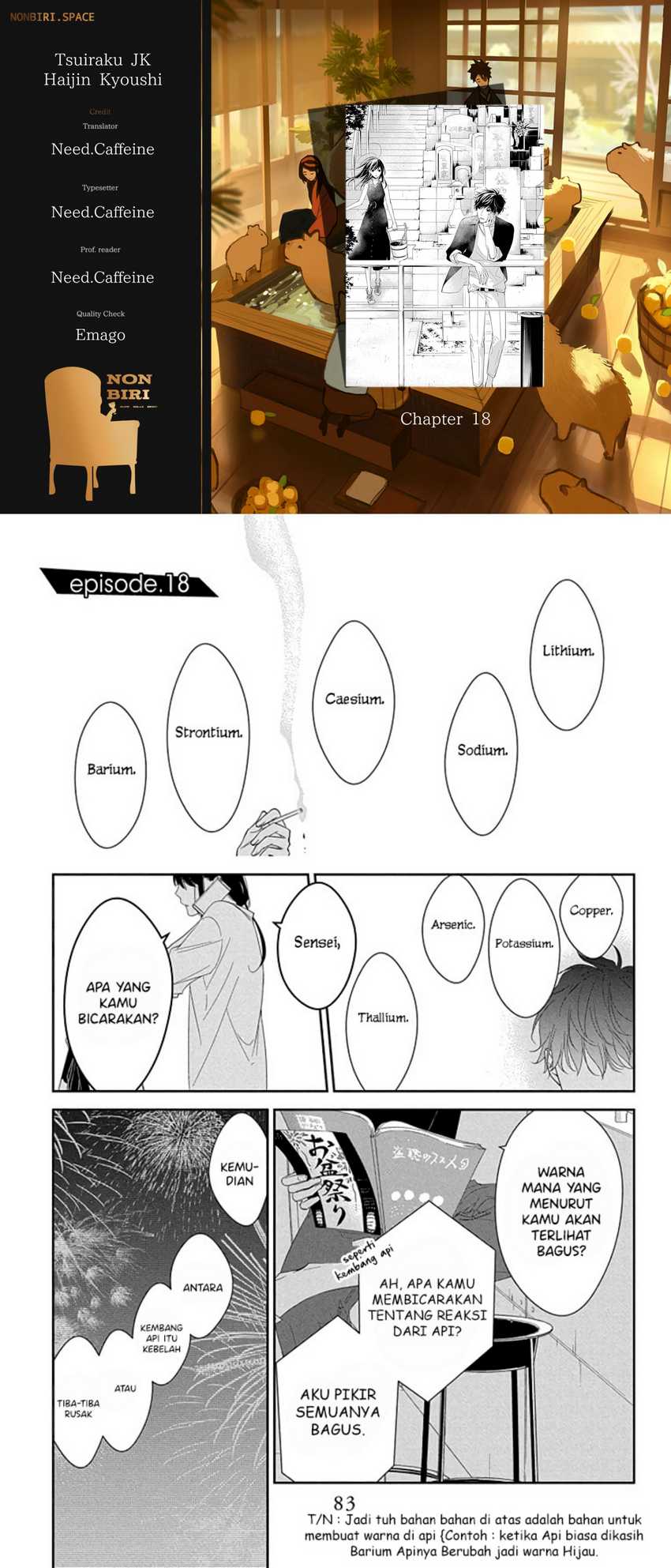 Komik Tsuiraku JK to Haijin Kyoushi - Chapter 18