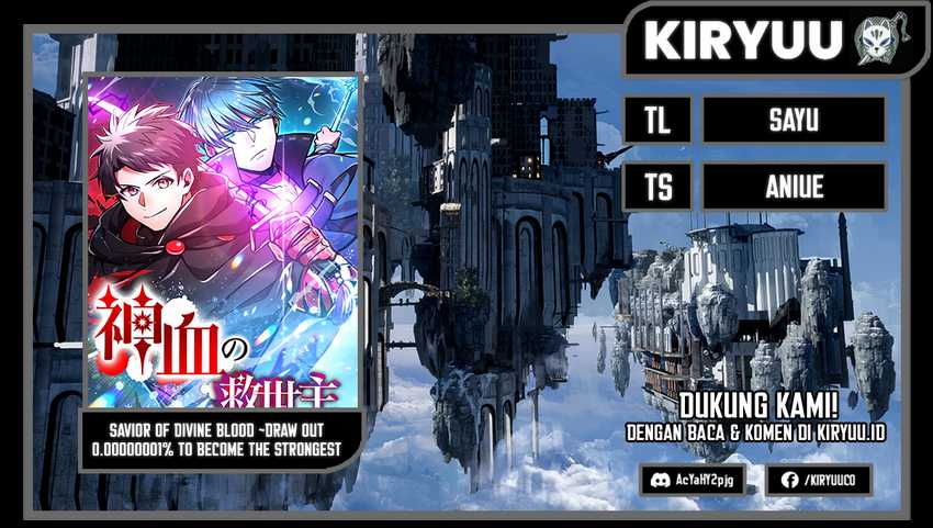 Komik Savior of Divine Blood ~Draw Out 0.00000001% to Become the Strongest~ - Chapter 01
