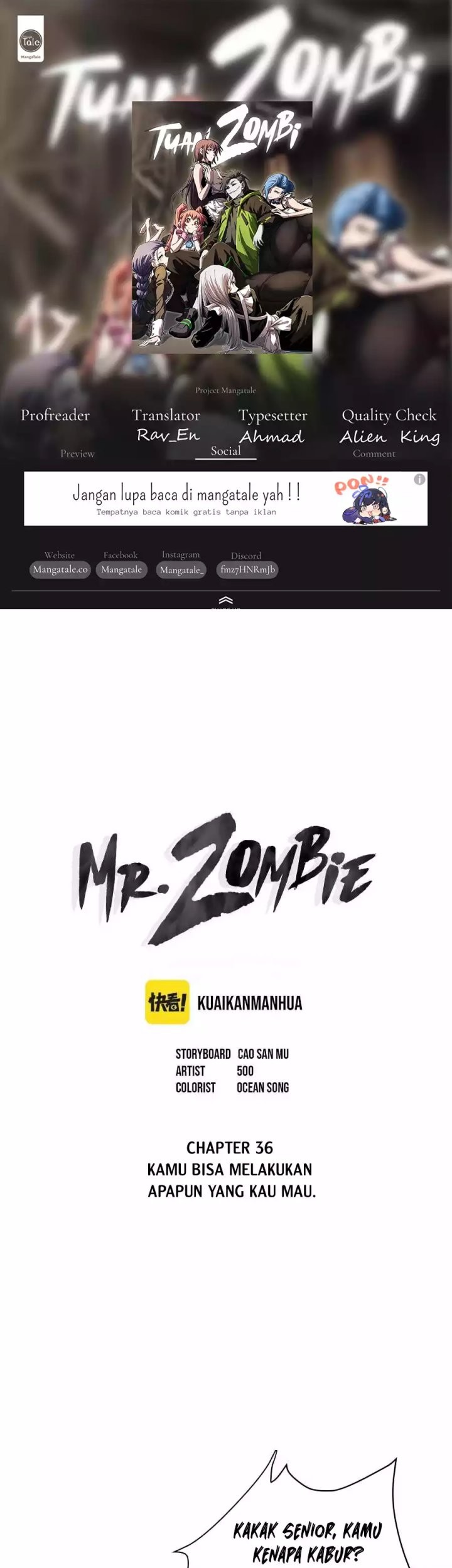 Komik Mr. Zombie - Chapter 36