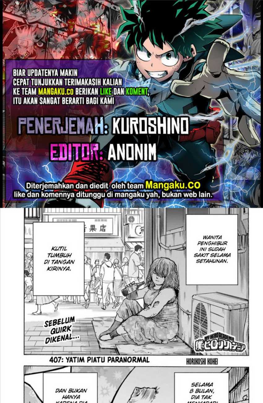 Komik Boku no Hero Academia - Chapter 407