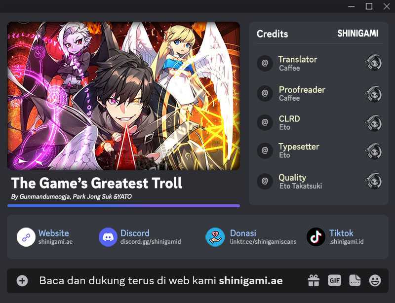 Komik The Game’s Greatest Troll - Chapter 57