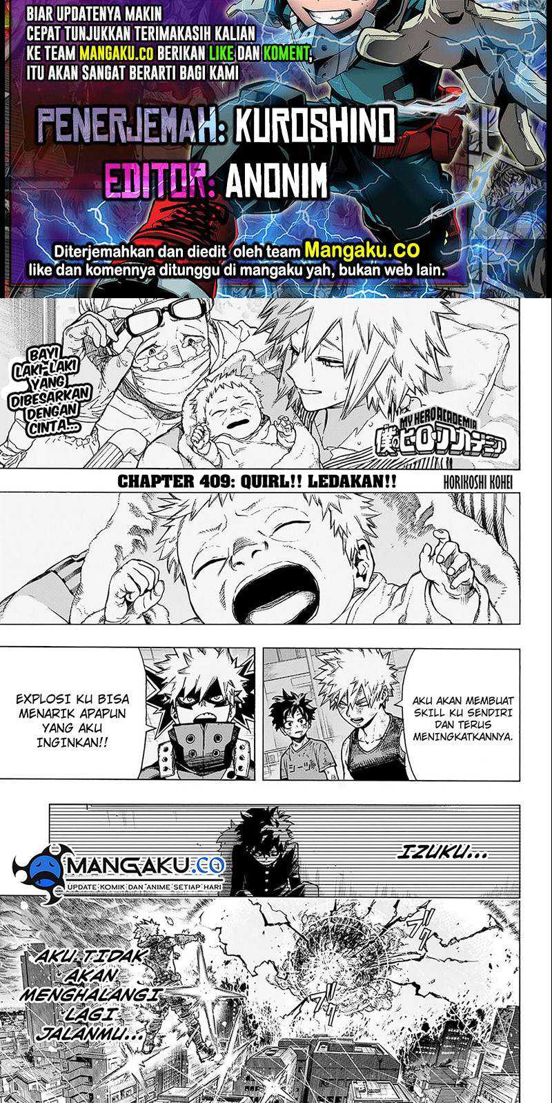 Komik Boku no Hero Academia - Chapter 409