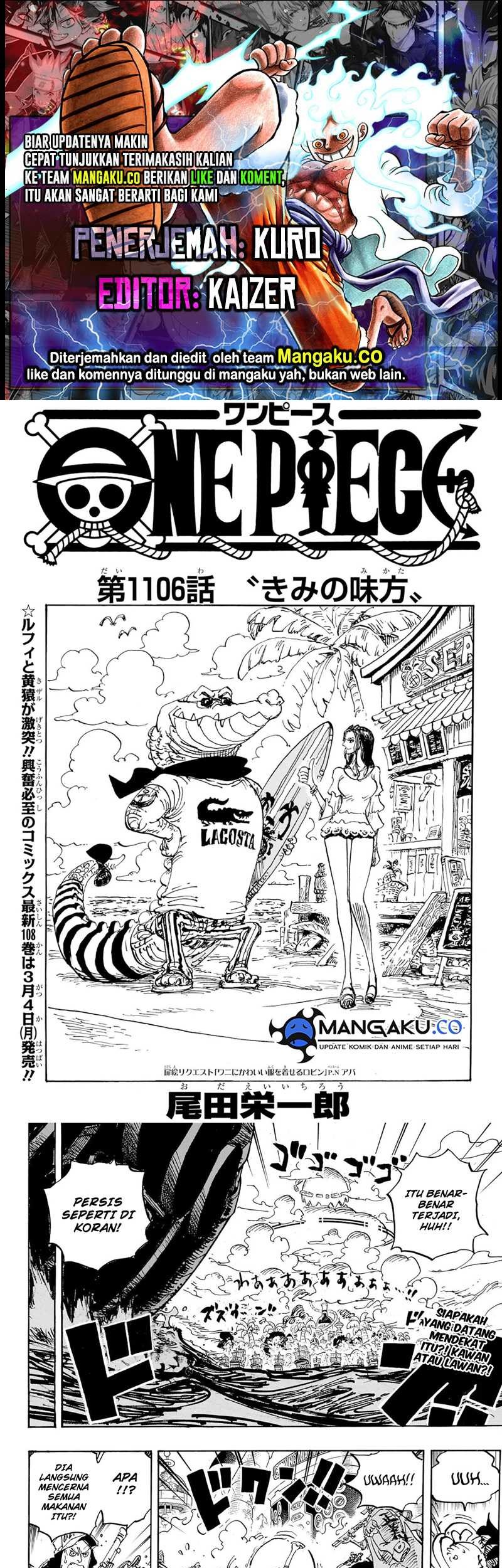 Komik One Piece - Chapter 1106