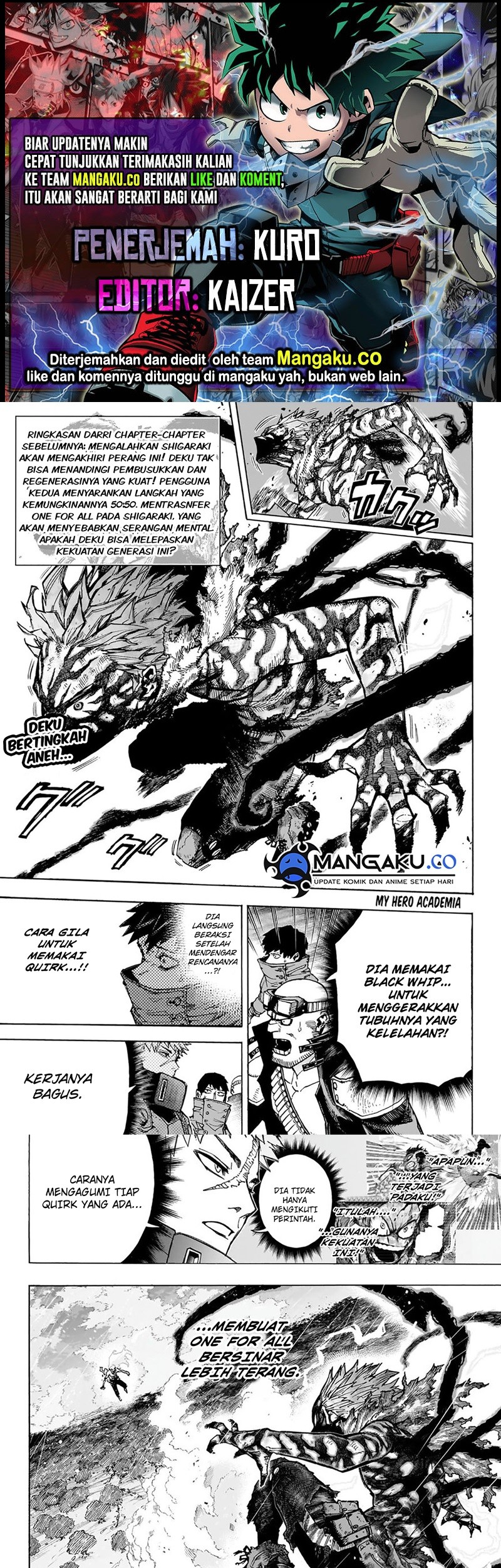 Komik Boku no Hero Academia - Chapter 414