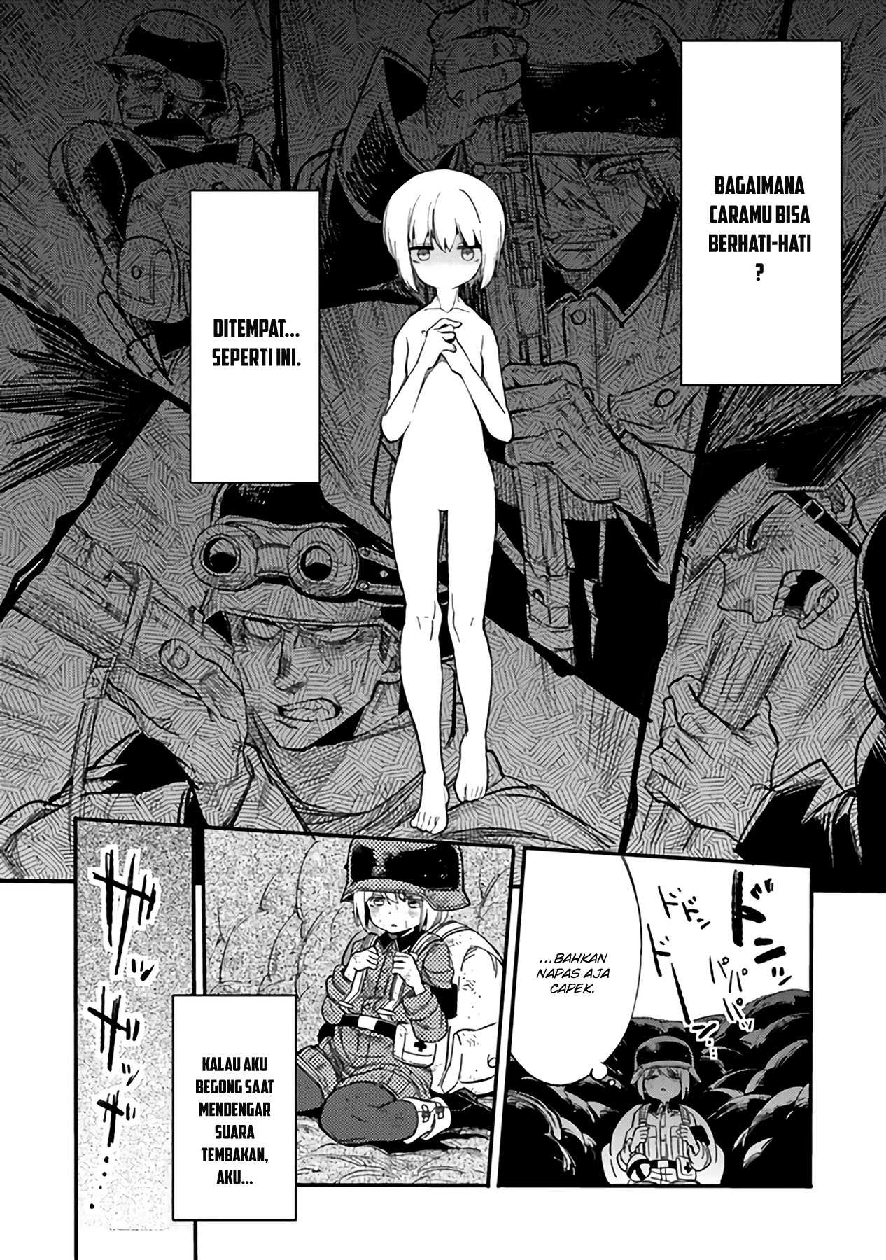 TS Eiseihei-san no Senjou Nikki Chapter 04 Gambar 9