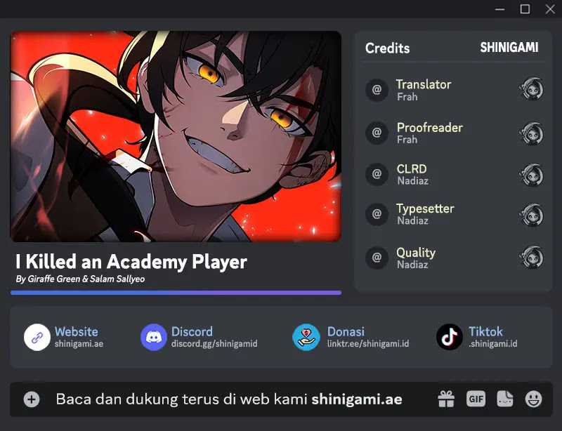 Komik I Killed An Academy Player - Chapter 22