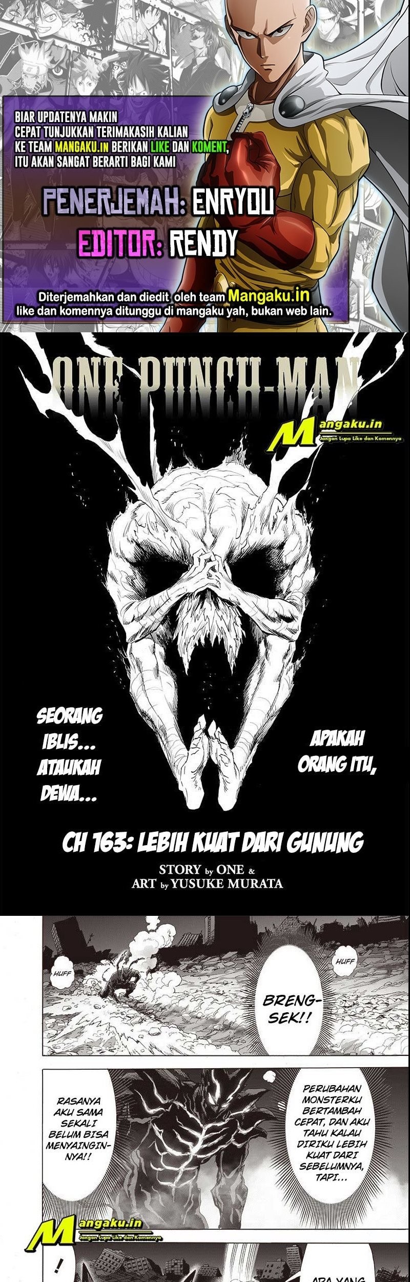 Komik One Punch Man - Chapter 213.1