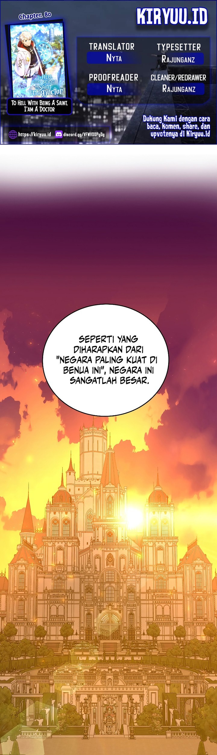 Komik To Hell With Being a Saint, I’m a Doctor - Chapter 80