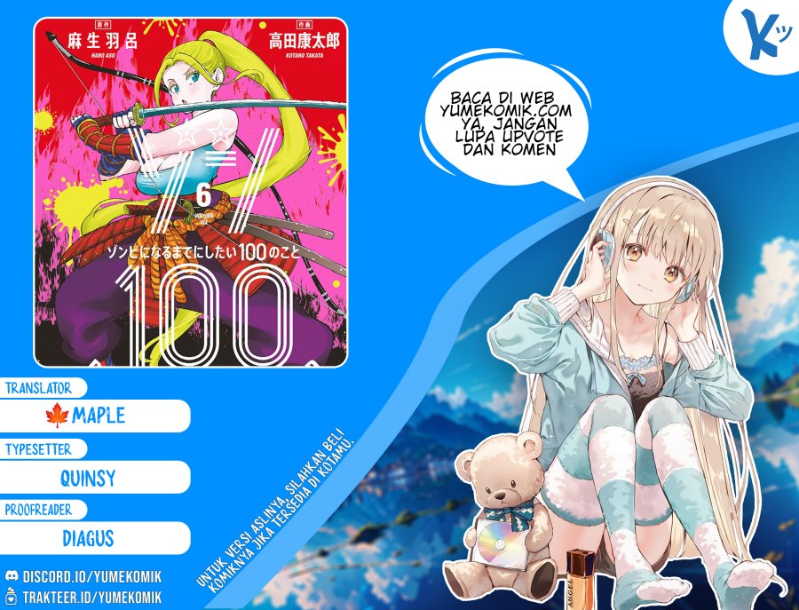 Komik Zombie 100 ~Zombie ni Naru Made ni Shitai 100 no Koto~ - Chapter 22
