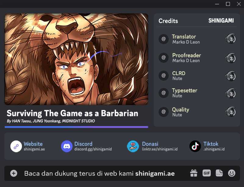 Komik Survive as a Barbarian in the Game - Chapter 64